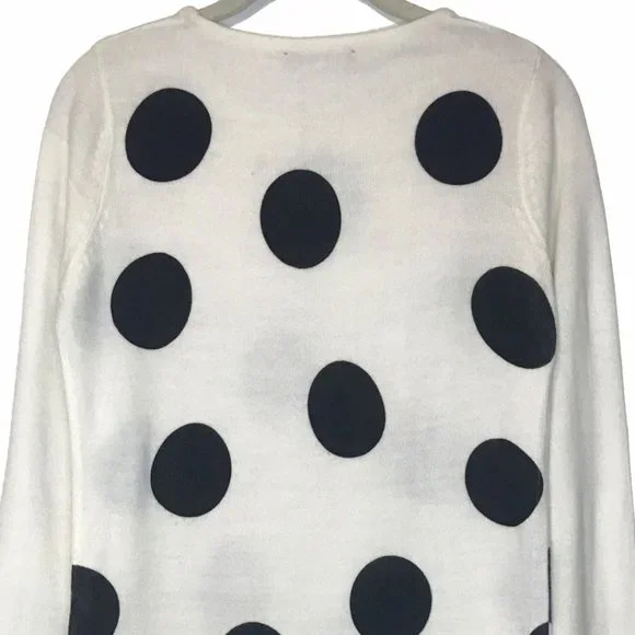 Fun Party Sweater with Big Dots and Rhinestones NWOT - Picture 4 of 4